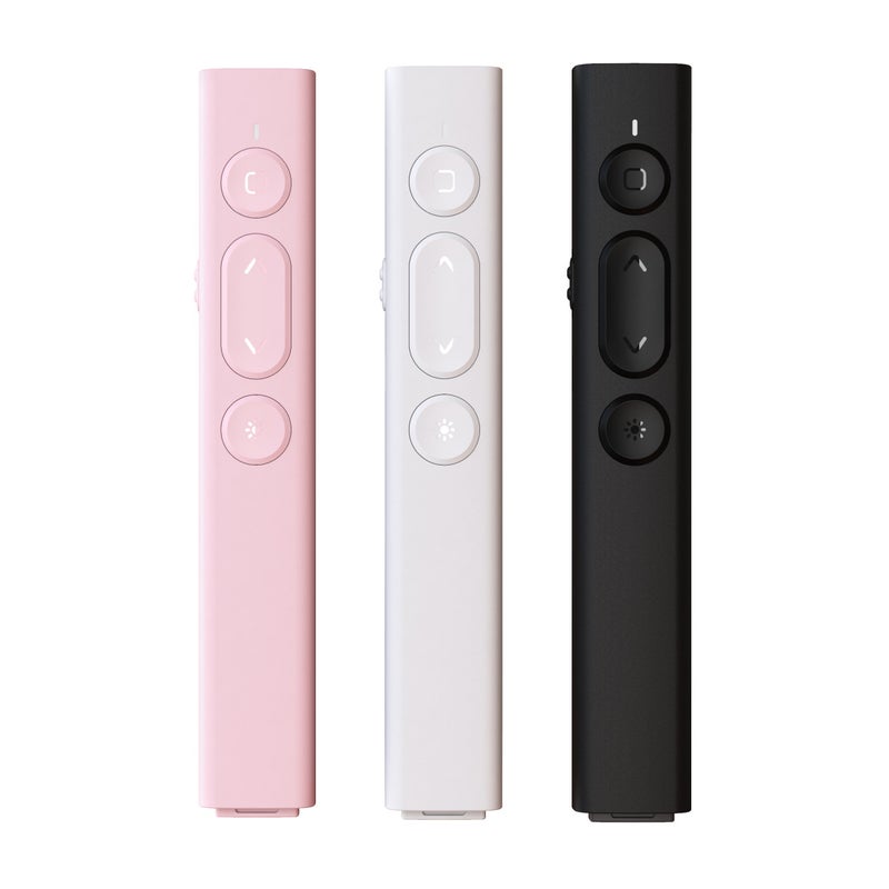 New PPT page-turning pen multi-functional business remote control teaching demonstration USB rechargeable green page-turning pen B2 Dual Mode Multimedia Model- Black - Image 4