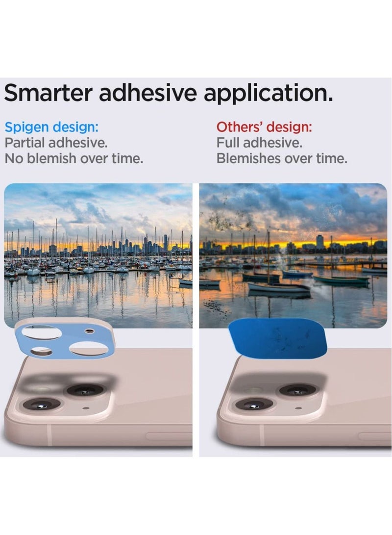 Spigen Glastr Optik Camera Lens Screen Protector (2 Pack) for iPhone 13 and 13 Mini - Pink - Image 5