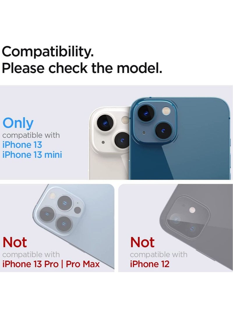 Spigen Glastr Optik Camera Lens Screen Protector (2 Pack) for iPhone 13 and 13 Mini - Pink - Image 2