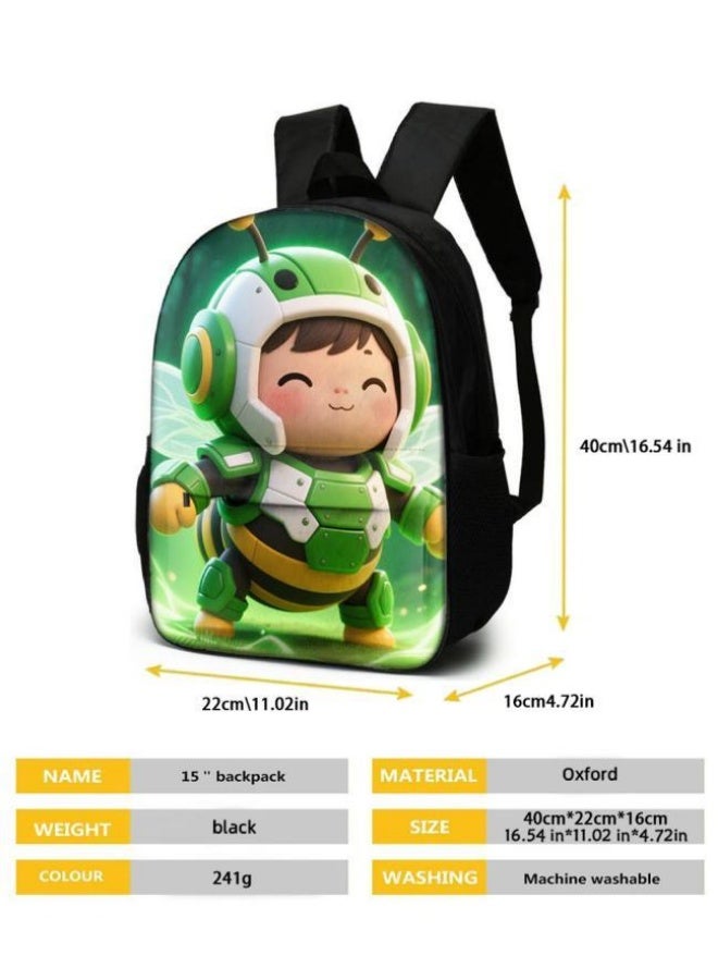 Bright Li Fire Unlock the new fashion of childish fun! Three-piece set of bags, cartoon elements for children and teenagers (students, children, friends' outings, mountain climbing, schooling, etc. can be used) - 39 - Image 5