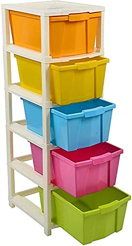 Honexa Multipurpose Drawer Multicolor 5Layer Rectangular 1401 x 1141 x 374 inches - Image 1