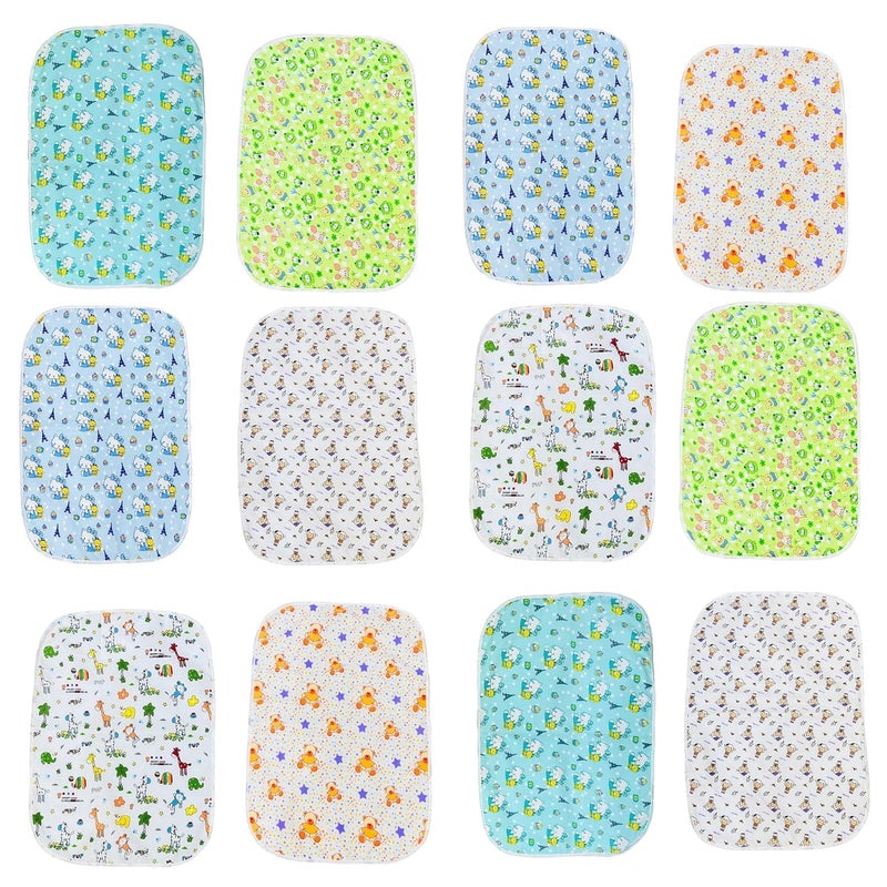 Infantbond Waterproof Baby Bed Massager Bed Dry Sheets Mattress Protector 03 Months Pack of 12 44CM50CM - Image 1