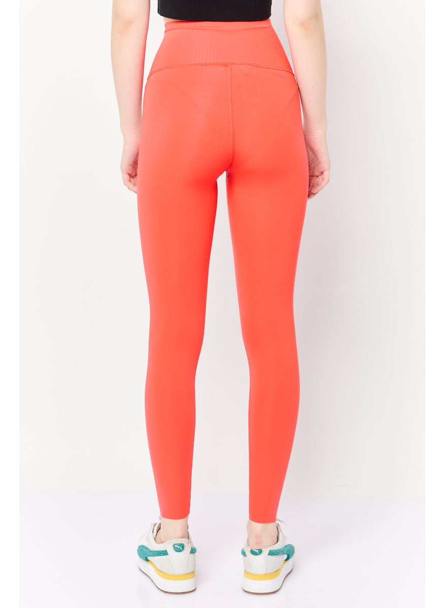 Adidas Women Tight Fit Training Leggings, Red  - Image 3