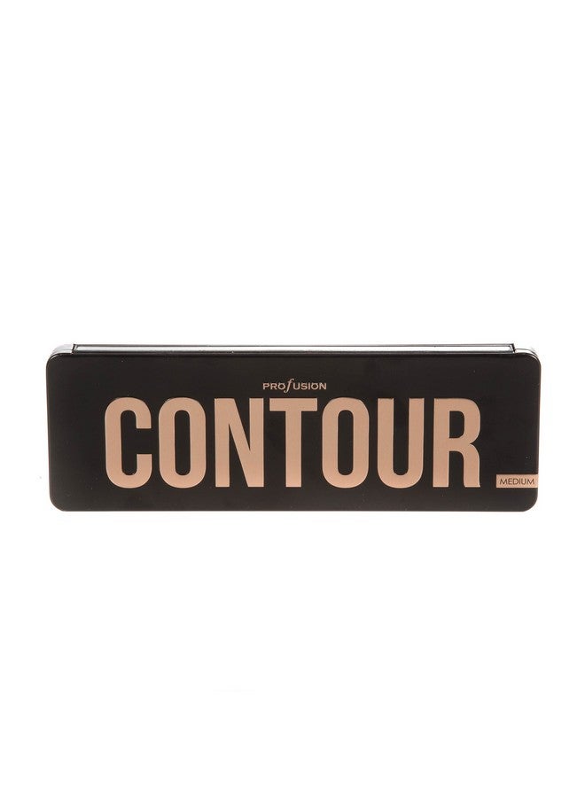 Profusion Cosmetics Contour Professional 5 Color Palette Highlight Bronzer Makeup Kit With Application Brush Vanilla Biscuit Honey Walnut Highlighter - Image 3