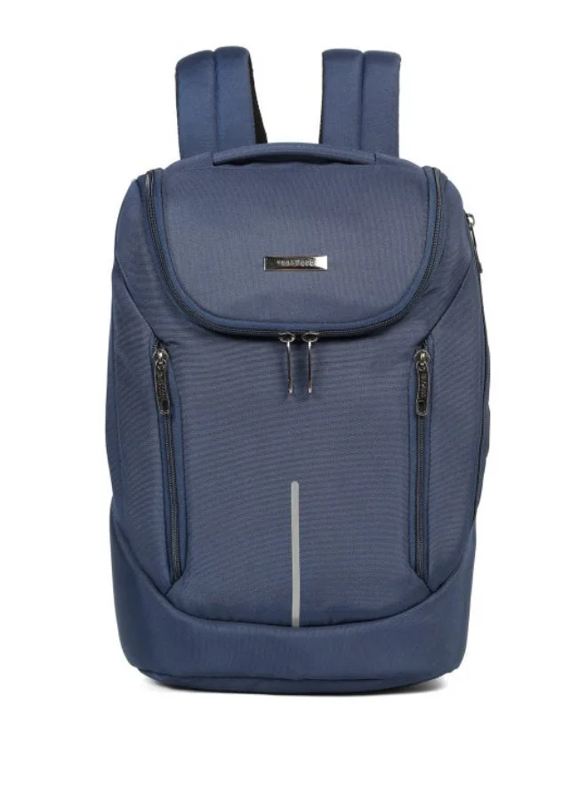 Teakwood Blue Teakwood 23L Business Unisex Laptop Backpack  | Fits up to 16 " Laptop | Premium  Navy blue Office & Travel Backpack | USB Charging Port | Trolley Sleeve | Water-Resistant | Multi-Compartment Durable Design  | Best Price UAE