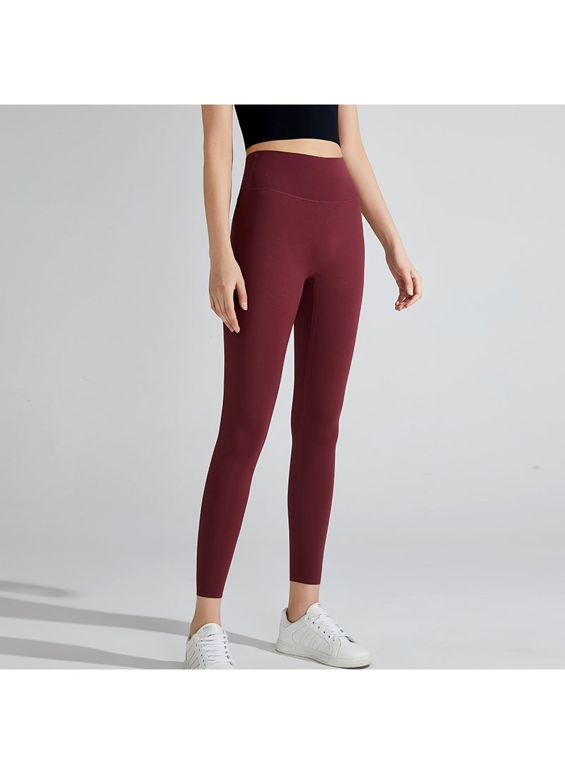 Generic - High Waist Yoga Pants Tummy Control Stretchy Leggings Jujube (nude upgrade) - Image 1