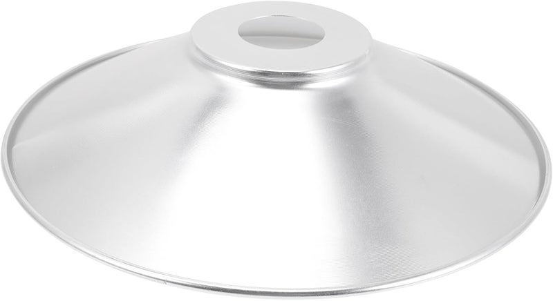 VOSAREA Industrial Waterproof Aluminum Bulb Lampshade Stainless Steel Light Cover for Outdoor Use Reflective Workshop Lighting Compatible Bulbs - Image 1