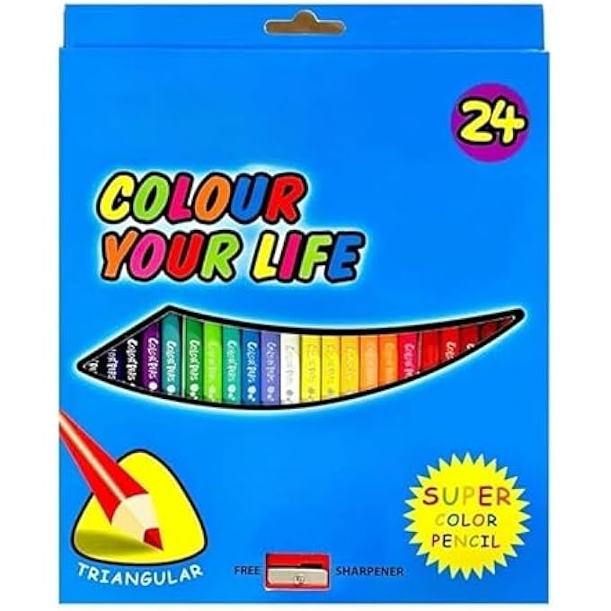 CS 72 COLOR PENCIL COMBO PACK INCLUDES 24 PCS SINGLE-SIDE AND 12 PCS DOUBLE-SIDE PENCILS WITH SHARPENERS IN METAL CASES FOR DRAWING SKETCHING SCHOOL AND CREATIVE ART PROJECTS - Image 3