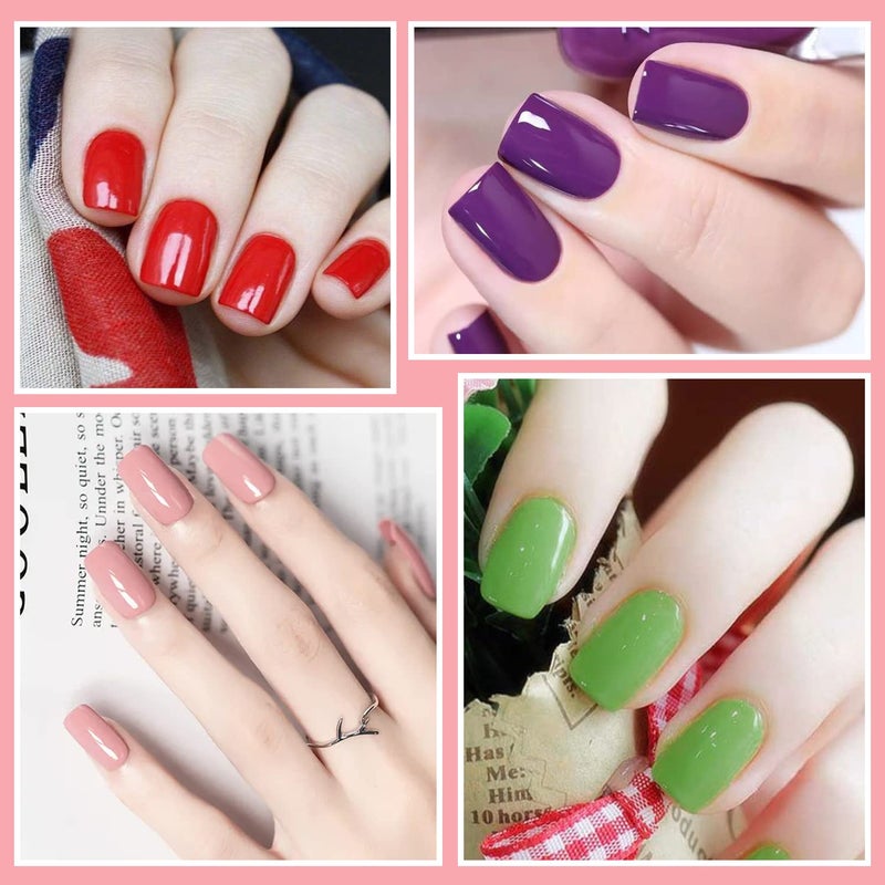 SILPECWEE 16 Sheets Youthful Solid Color Nail Wraps for Women Nail Polish Strips Gel Nail Strips Self Adhesive Nail Polish Stickers Fingernail Manicure Sticker Nail Art with 1pc Nail File - Image 4
