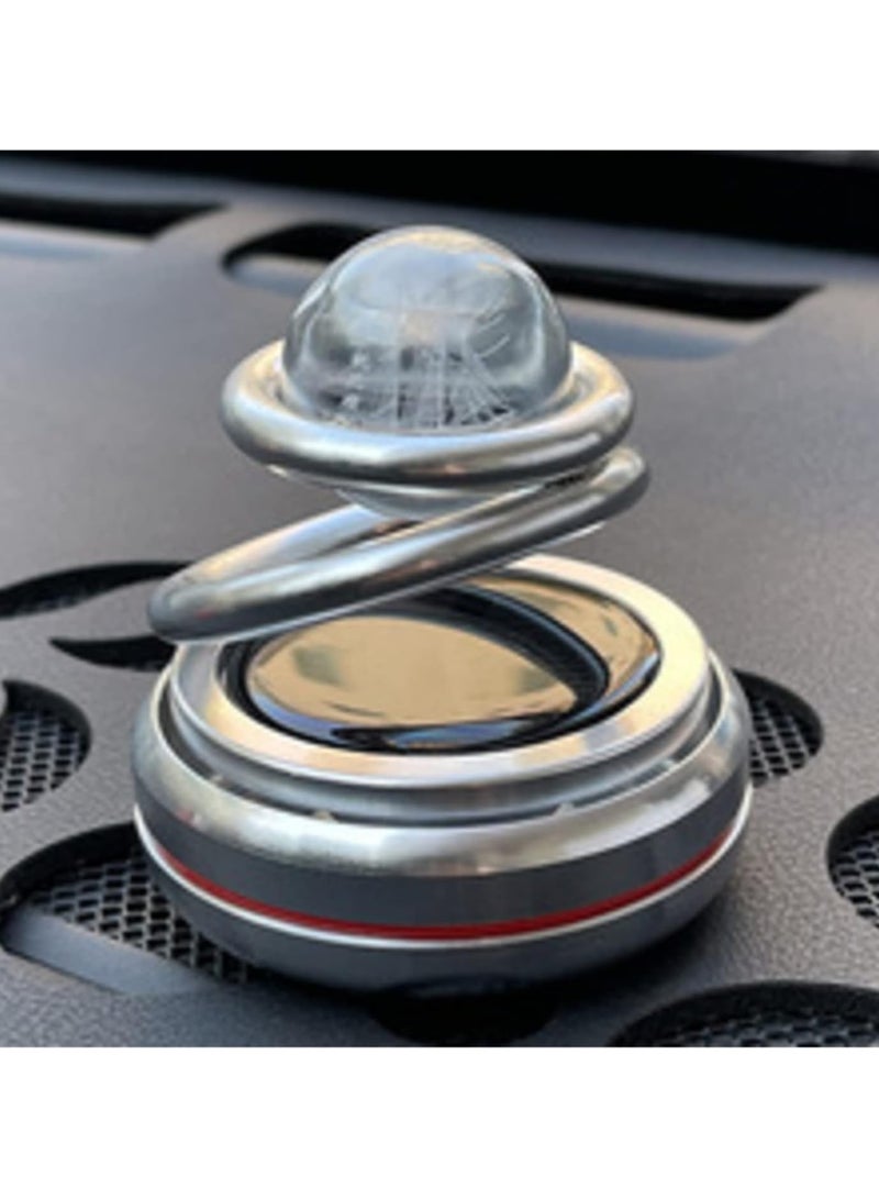 اير فريش معطر هواء للسيارة يعمل بالطاقة الشمسية، كرة دوارة، موزع عطر للسيارة، دوران 360 درجة - Image 4