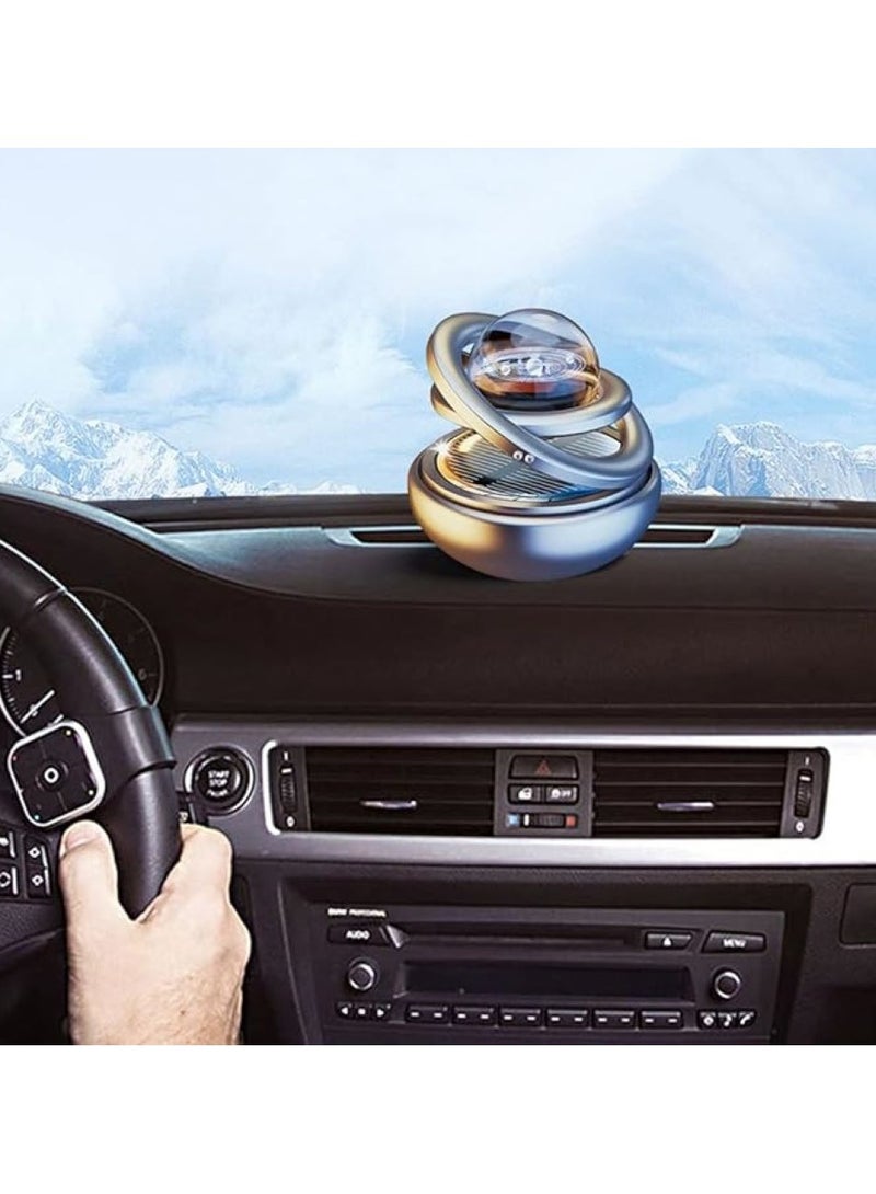 اير فريش معطر هواء للسيارة يعمل بالطاقة الشمسية، كرة دوارة، موزع عطر للسيارة، دوران 360 درجة - Image 5
