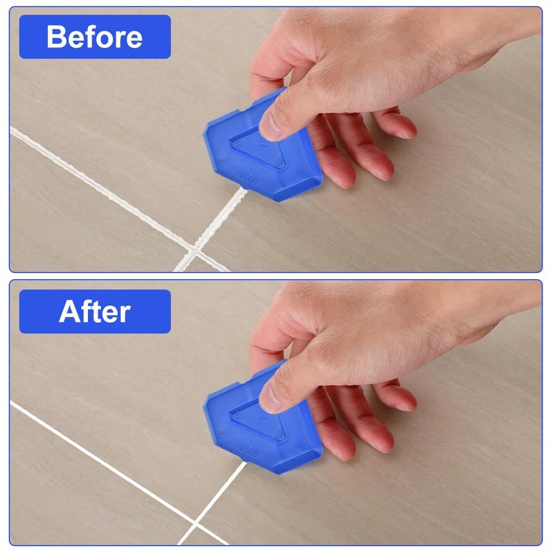 Ranjaner 3 in 1 Silicone Caulking Tools Stainless Steelhead, 11Pcs Caulking Finishing Tool Kit, Caulk Remover Sealant Finishing Tool and 5 Replacement Silicone Scraper Pads - Image 5