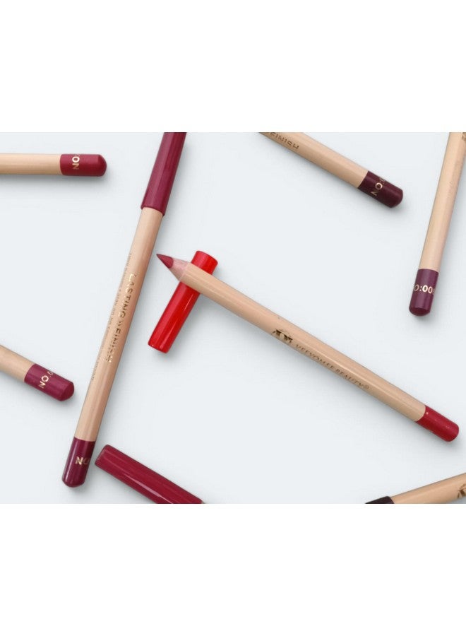 Lasting Lip Pencil Liner Set, 12 Red and Pink Shades - Image 3