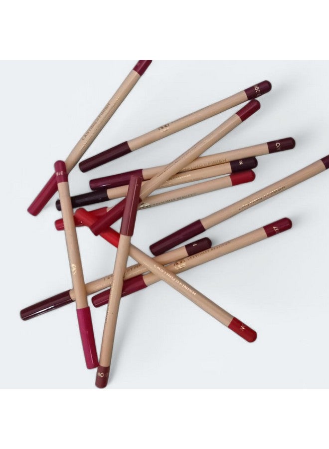 Lasting Lip Pencil Liner Set, 12 Red and Pink Shades - Image 5