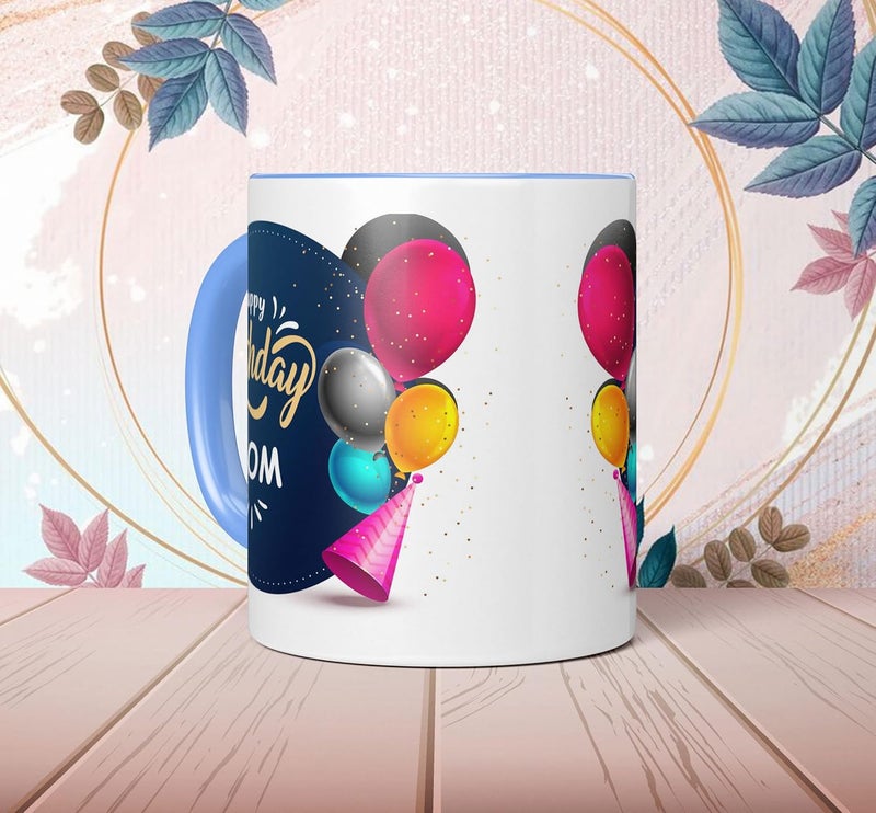 NH10 DESIGNS NH10 DESIGNS Happy Birthday Mom Mug with Best Wishes Keychain and Card Birthday Design Home Decorative Birthday Combo Gift Set for Mothers Day Mug Gift for Mother in Law Maa Mom BDAYTNY3TMKC 21 - Image 3