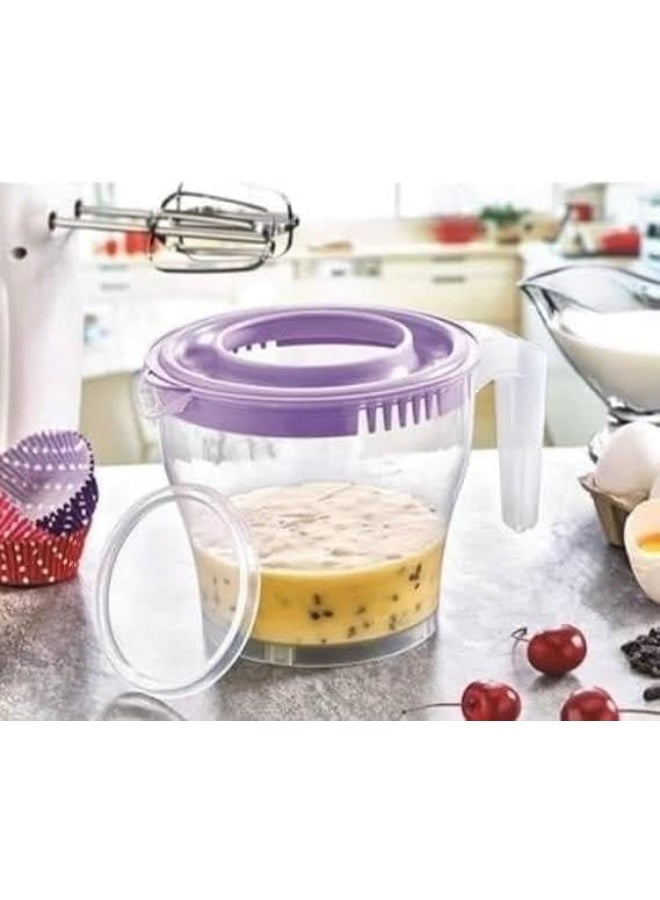 Graduated Mixing Pitcher – Versatile Measuring Jug – Ideal for Preparing Juices, Sauces, and Batter – Practical Design for Everyday Kitchen Use - Image 1
