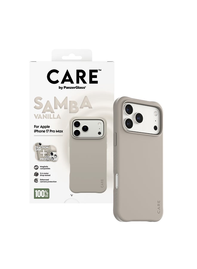 PanzerGlass حافظة آيفون 17 برو ماكس ماغسيف سامبا | غطاء حماية من السقوط بارتفاع 8 أقدام، تصميم رفيع، حافة كاميرا مرتفعة، متوافق مع ماغسيف - فانيلا - Image 5