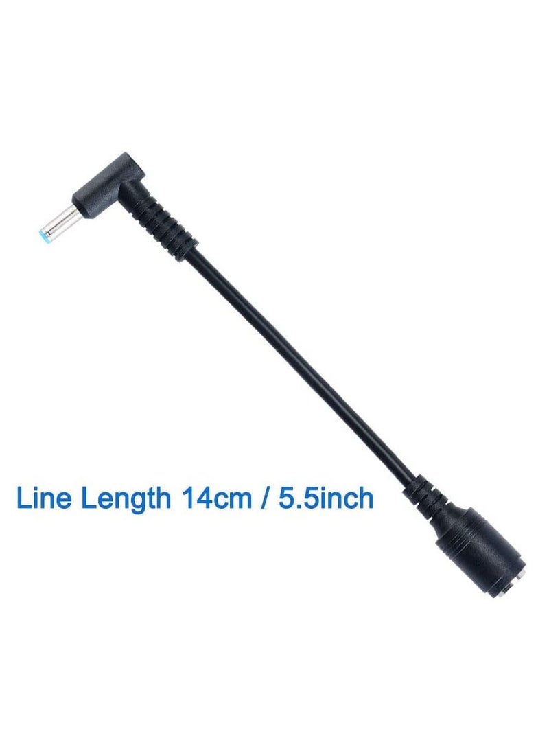 NTECH Connector For HP Charger/Adapter Tip (7.4x5.0mm to 4.5x3.0mm) Tip Converter HP Stream Spectre/Pavilion/Envy/Elite-book/Split/Chromebook Power Cord - Black - Image 2