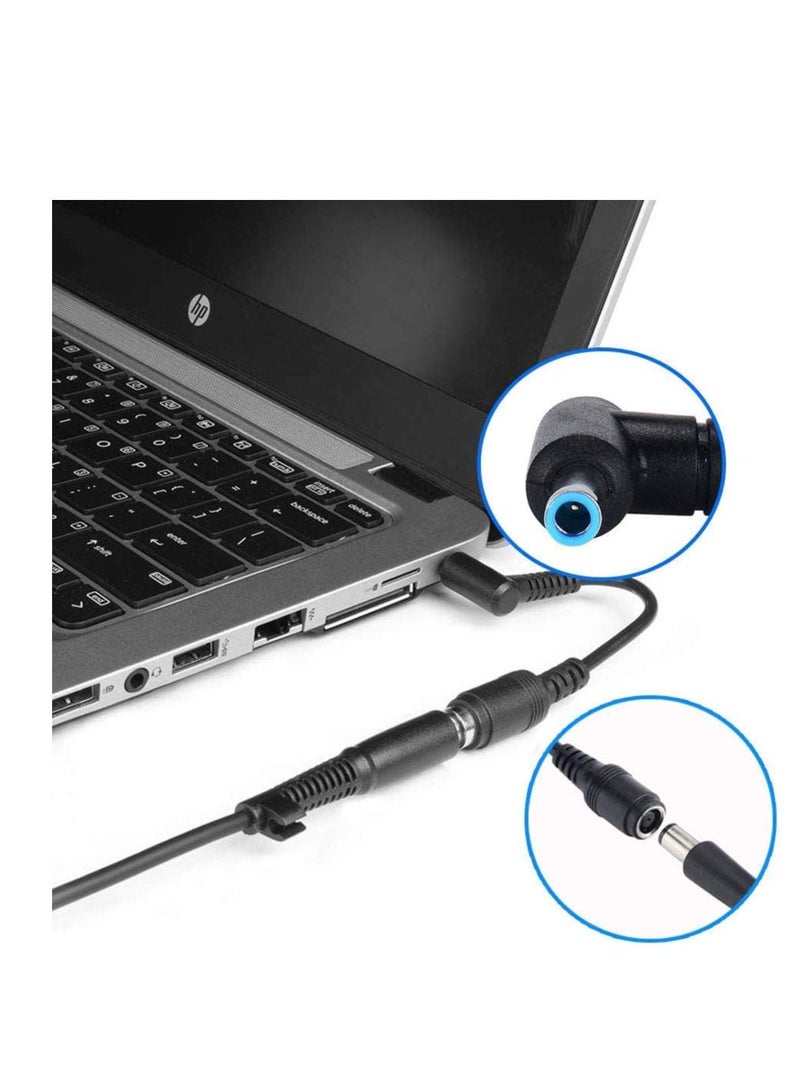 NTECH Connector For HP Charger/Adapter Tip (7.4x5.0mm to 4.5x3.0mm) Tip Converter HP Stream Spectre/Pavilion/Envy/Elite-book/Split/Chromebook Power Cord - Black - Image 4