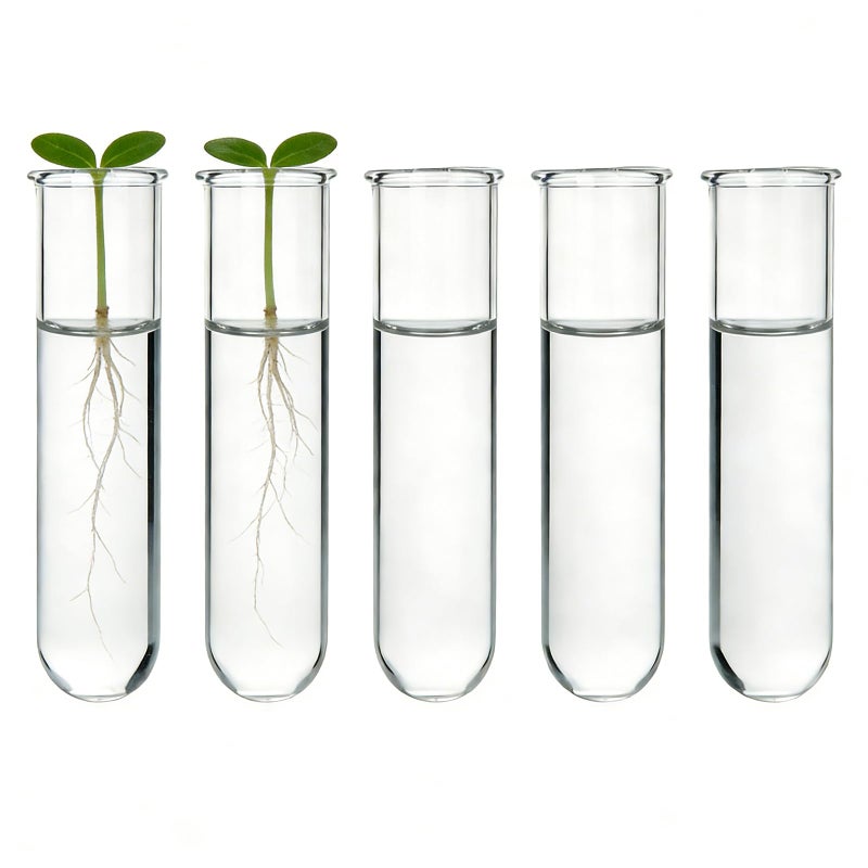 YIBOT Glass Plant Propagation Tubes Accessories Glass Test Tubes Tiered Planters Wall Terrarium for Home Office Plant Hanger Flower Vases Wall Decor Hydroponic Cuttings (5 Tube Vases) Clear - Image 4