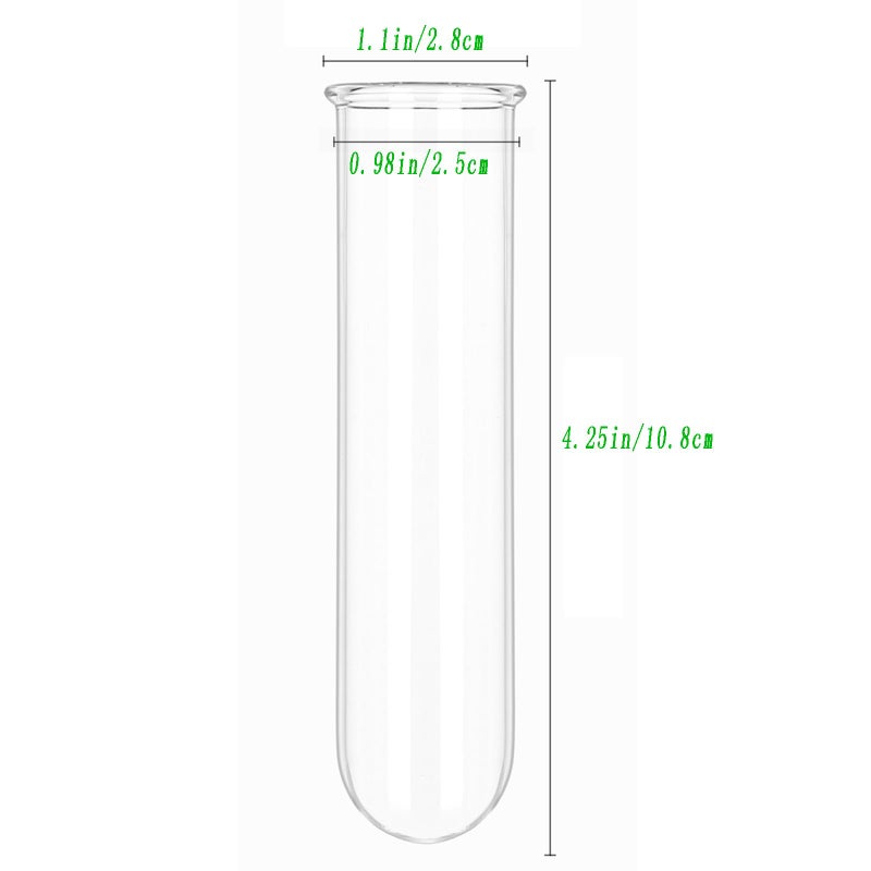 YIBOT Glass Plant Propagation Tubes Accessories Glass Test Tubes Tiered Planters Wall Terrarium for Home Office Plant Hanger Flower Vases Wall Decor Hydroponic Cuttings (5 Tube Vases) Clear - Image 2