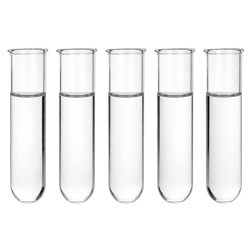 YIBOT Glass Plant Propagation Tubes Accessories Glass Test Tubes Tiered Planters Wall Terrarium for Home Office Plant Hanger Flower Vases Wall Decor Hydroponic Cuttings (5 Tube Vases) Clear - Image 1