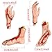 XONOR Halloween Severed Hands Feet Set Scary Bloody Broken Body Parts Halloween Props Decorations 4 PiecesFeet Hands Skin Color - Image 4