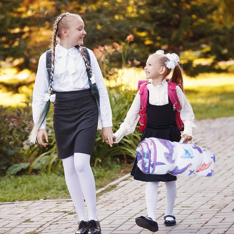 Primlect Thickened Toddler Nap Mat with Removable Pillow and Minky Blanket, Extra Large 55''x35'' Sleeping Bag, Washable, Roll up, Perfect for Daycare, Preschool, Kindergarten, Boys and Girls Dinosaur - Image 5