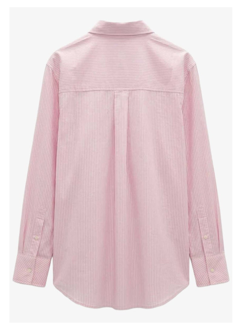 Carina Chest-Pocket Striped Shirt - Image 3