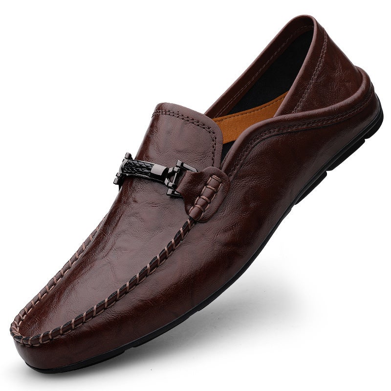 Men'S And Women'S Beanie Shoes, Loafers, Spring Low-Cut Slip-Ons, Flat-Soled Slip-Ons, Hollow Two-Wear Casual Shoes, Flats - Image 1