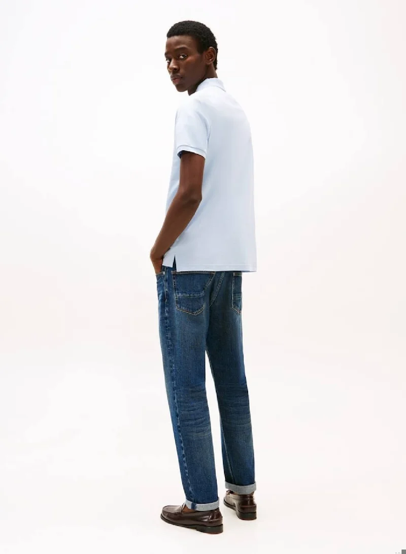 TOMMY HILFIGER Breezy Blue Regular Fit Polo Shirt for Men | Best Price UAE