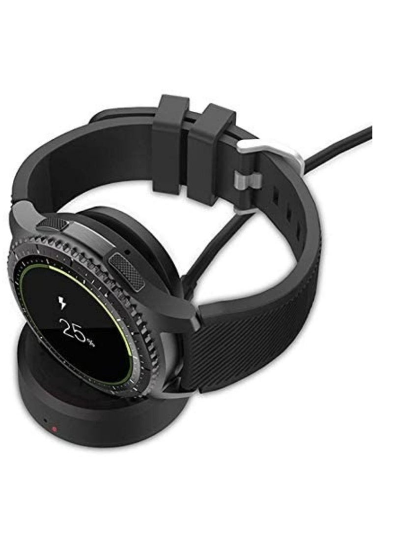 Wireless Charging Dock Cradle For Samsung S3 Classic Frontier Watch Black - Image 3
