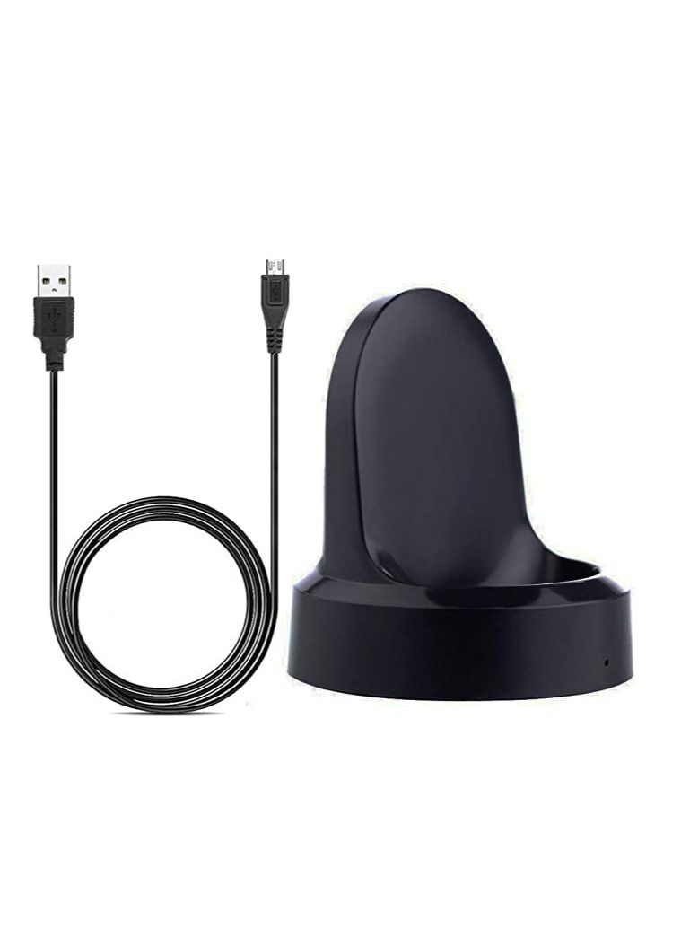 Wireless Charging Dock Cradle For Samsung S3 Classic Frontier Watch Black - Image 1