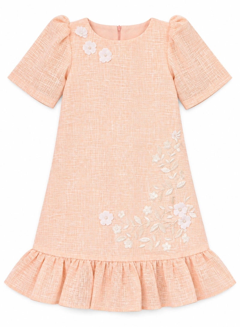 babyqlo Embroidered Ruffle Dress - Image 5