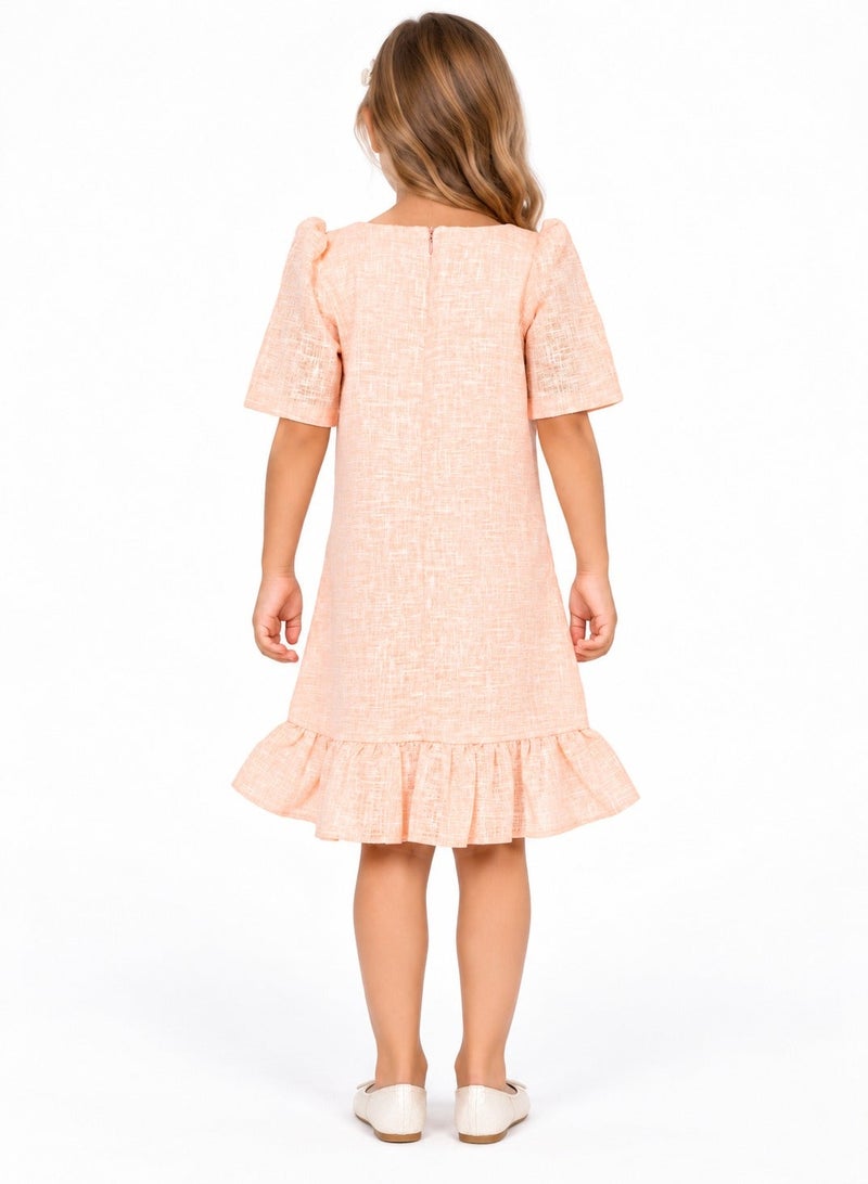 babyqlo Embroidered Ruffle Dress - Image 2