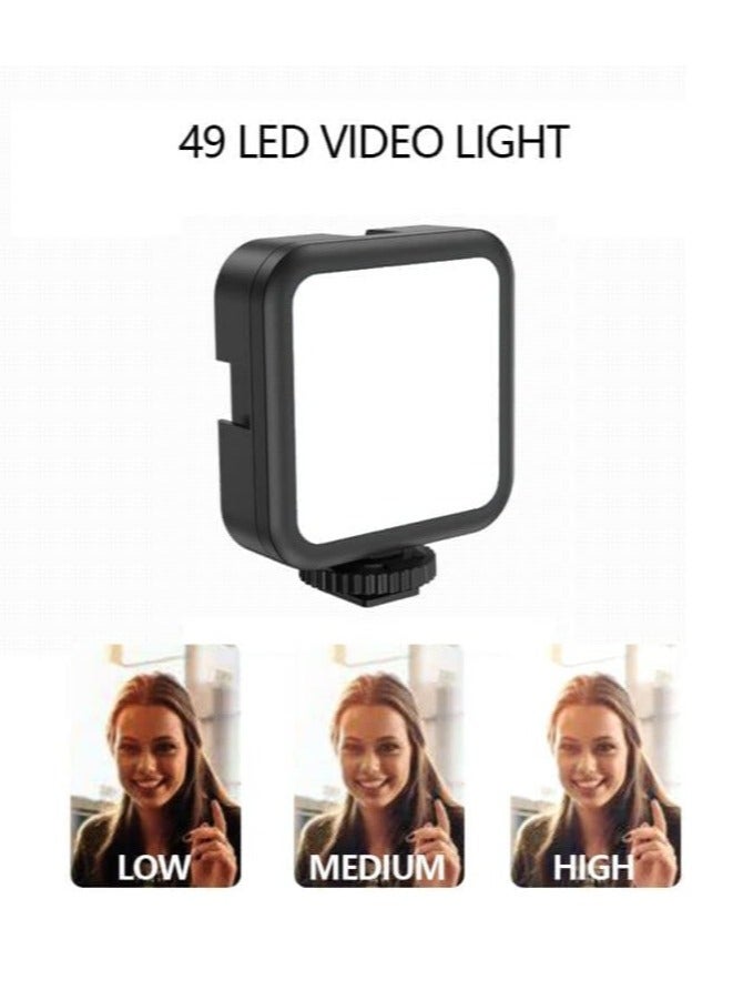 ELTRAZONE Smartphone & Camera Vlogging Studio Kits Video Shooting Photography Suit with Microphone LED Fill Light Mini Tripod  - Image 5