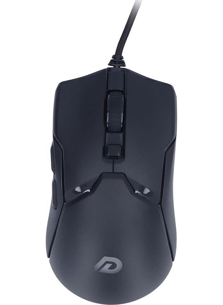 PrimeX Plus - Primex G602 USB Black RGB Illuminated 7200DPI Gaming Mouse, 5-Button USB Wired Gaming Mouse, G602 Mouse - Image 1