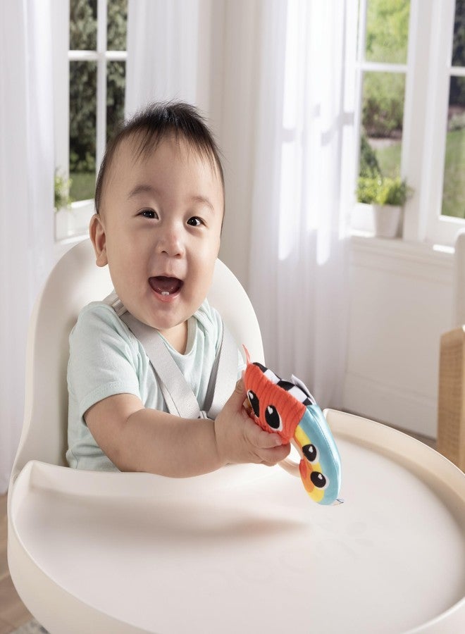 لاماز خشخيشة لاماز بيستيز للأطفال - خشخيشة ناعمة على شكل قلب بألوان قوس قزح مع حلقة سيليكون للمقبض، مثالية لوقت الاستلقاء على البطن - هدية رائعة لعيد الحب للأطفال - مناسبة للأطفال من عمر 0 شهر فما فوق - Image 3