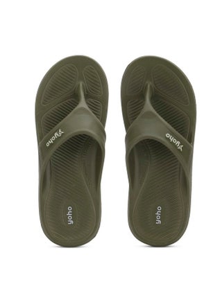 YOHO Drizzle Soft Slippers for Men | Mild Acupressure | Lightweight, Olive Green, UK 8 - pzsku/Z80A4F9B605A17B8F8D64Z/45/1745926354/f2b1a5f1-e861-4202-b2dc-fda29e54ffcf