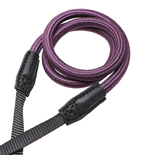 HITHUT Quick Release Camera Neck Strap Shoulder Strap Belt for Mirrorless Digital Cameras Climbing Rope with Quick Release QD Loops Connector with O-Ring Adjustable Length 30-53inch Purple - Image 5