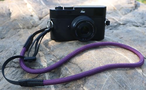 HITHUT Quick Release Camera Neck Strap Shoulder Strap Belt for Mirrorless Digital Cameras Climbing Rope with Quick Release QD Loops Connector with O-Ring Adjustable Length 30-53inch Purple - Image 3