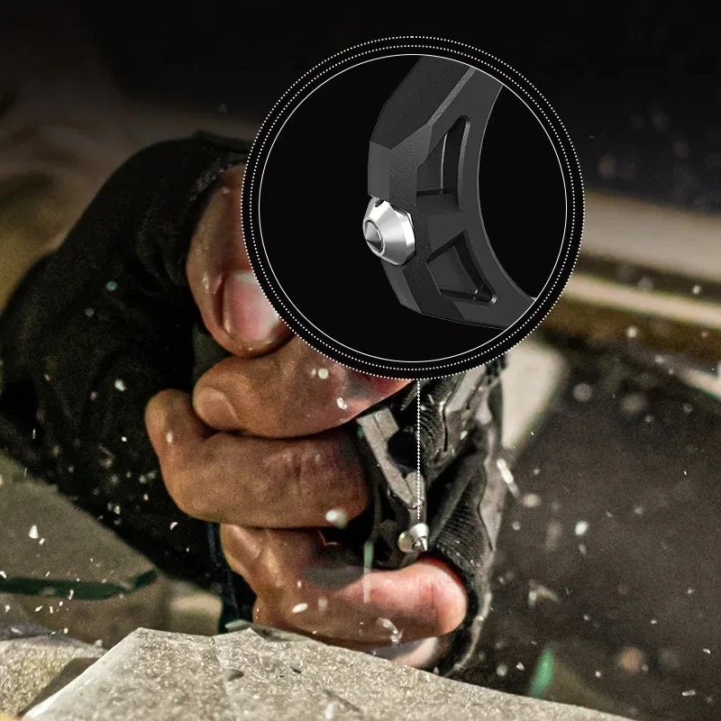 وبين مصباح يدوي Wuben AP50 T4 Tac Ring For T4 Tactical Flashlight With Window Breaking Tool For Outdoor Camping Hunting Search Rescue Exigency - Image 4