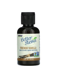 Now Foods NOW Foods, Better Stevia, Zero-Calorie Liquid Sweetener, French Vanilla, 2 fl oz (59 ml)  - Image 1