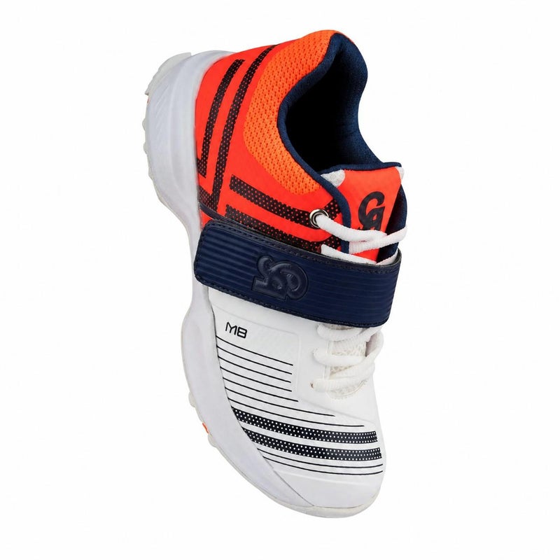 CA Cricket Arabia M8 White/Orange Cricket Shoes, UK 4 / EU 37 - Image 2