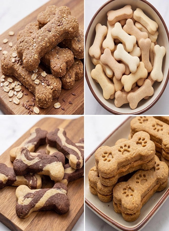 Macuezu 25 Cavity Dog Bone Cookie Cutter, Small Dog Cookie Cutters for Treats, Small Bones Shapes Cookies Cutter, Dogs Biscuit Cookies Cutters for Baking - Image 2