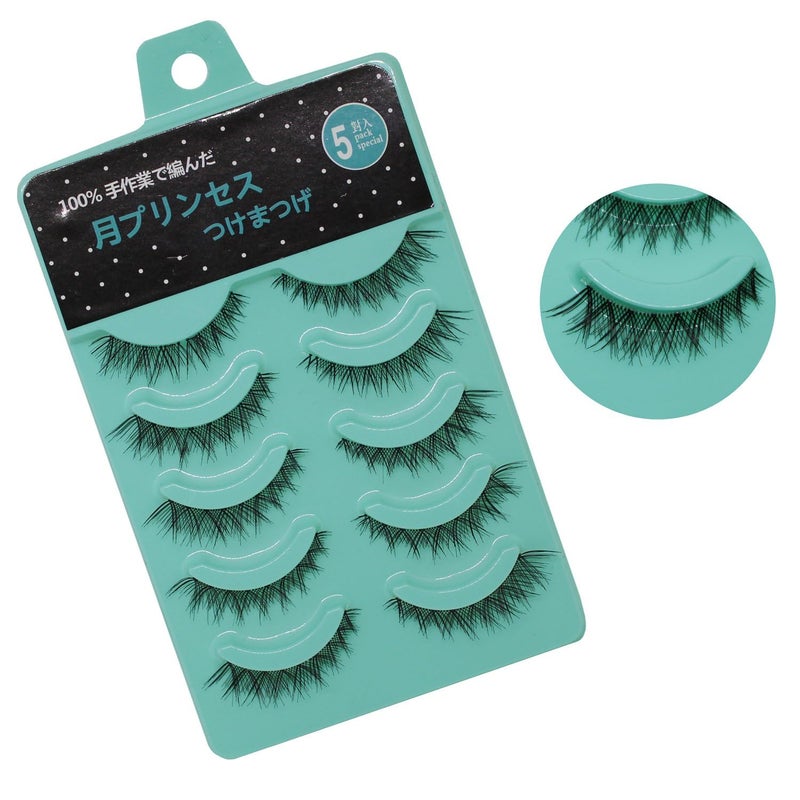 Bodermincer Scala 5 pairs/set 3D False Eyelashes Messy Cross Thick Natural Fake Eye Lashes Professional Makeup Tips Short False Eye Lashes (L-12) - Image 1