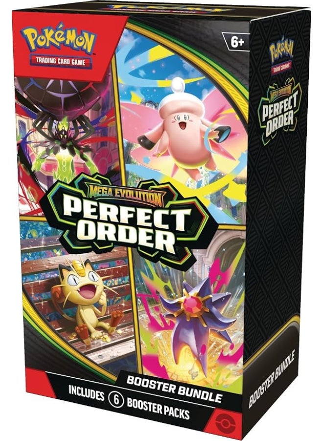 Pokemon Pokémon TCG Mega Evolution—Perfect Order Booster Bundle, 6 Booster Packs, 60 Trading Cards, Collectible Card Game Expansion - Image 2