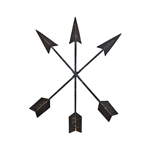 Wallcharmers Large 3-Set Arrow Wall Decor | Rustic 15" Cast Iron Metal Arrows Bound with Wire by Wallcharmers - Image 1
