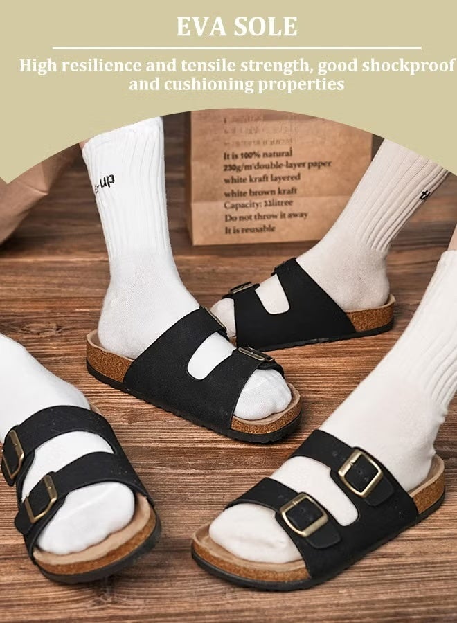 رويزو حذاء صيفي مريح مصنوع من جلد مدبوغ بنعل ناعم - Image 4