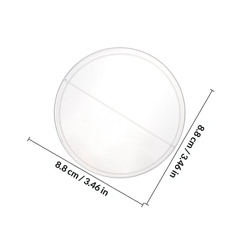 Disposable Plastic Petri Dish 90mm 2 Compartments for Laboratory Cell Culture 10 Sets - Image 3